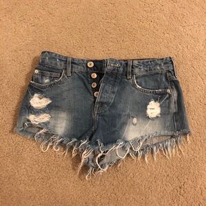 Denim shorts